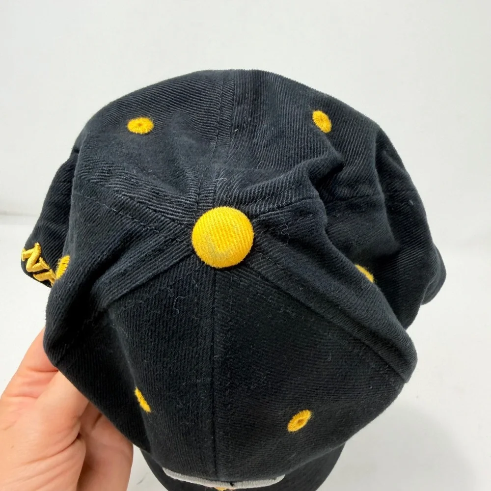 NFL Pittsburgh Steelers Kids Baseball Cap Black Cotton Adjustable Hat One Size